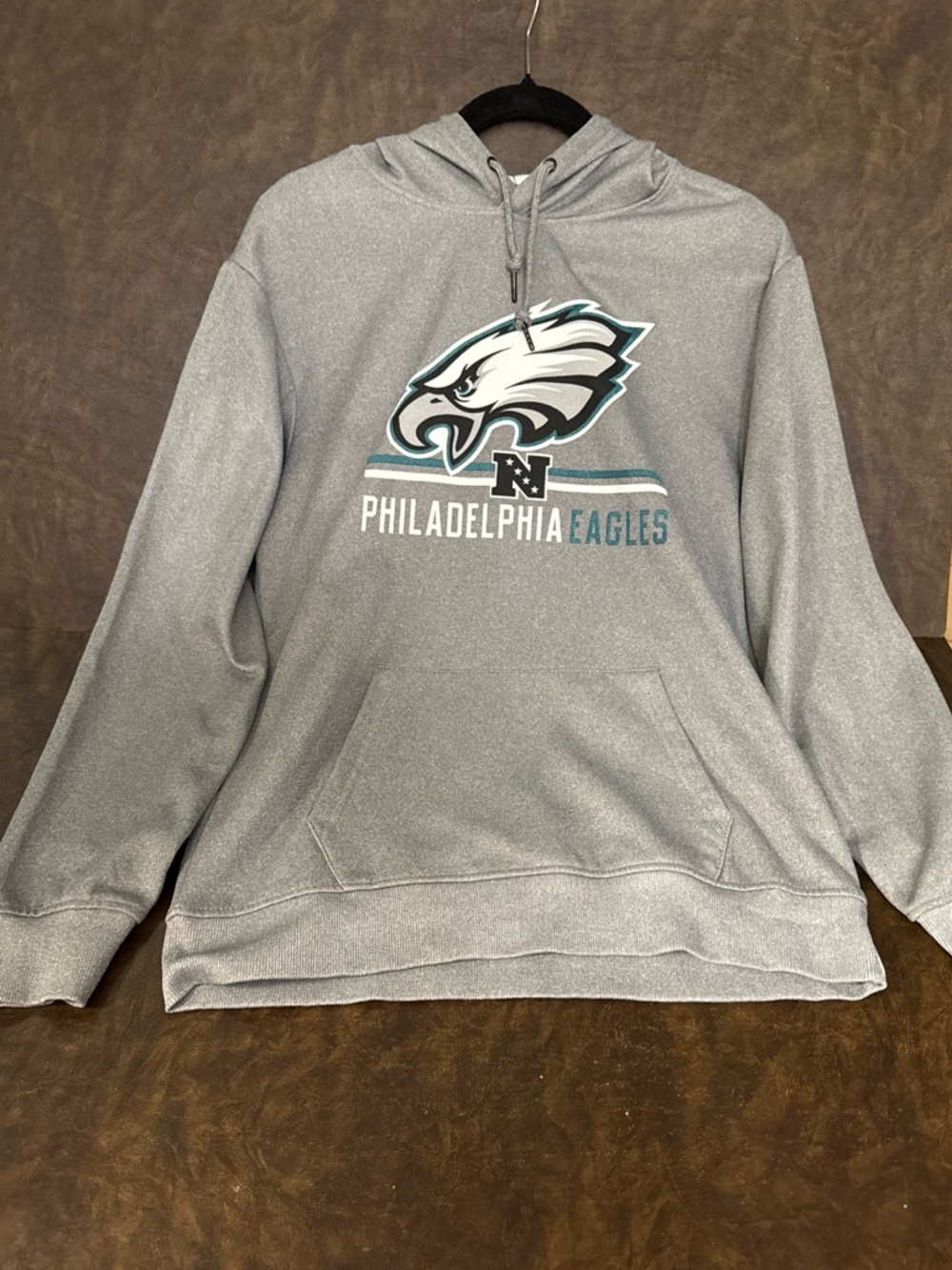 Philadelphia Eagles Gray Turtleneck Sweater - Team Logo Pullover size L
